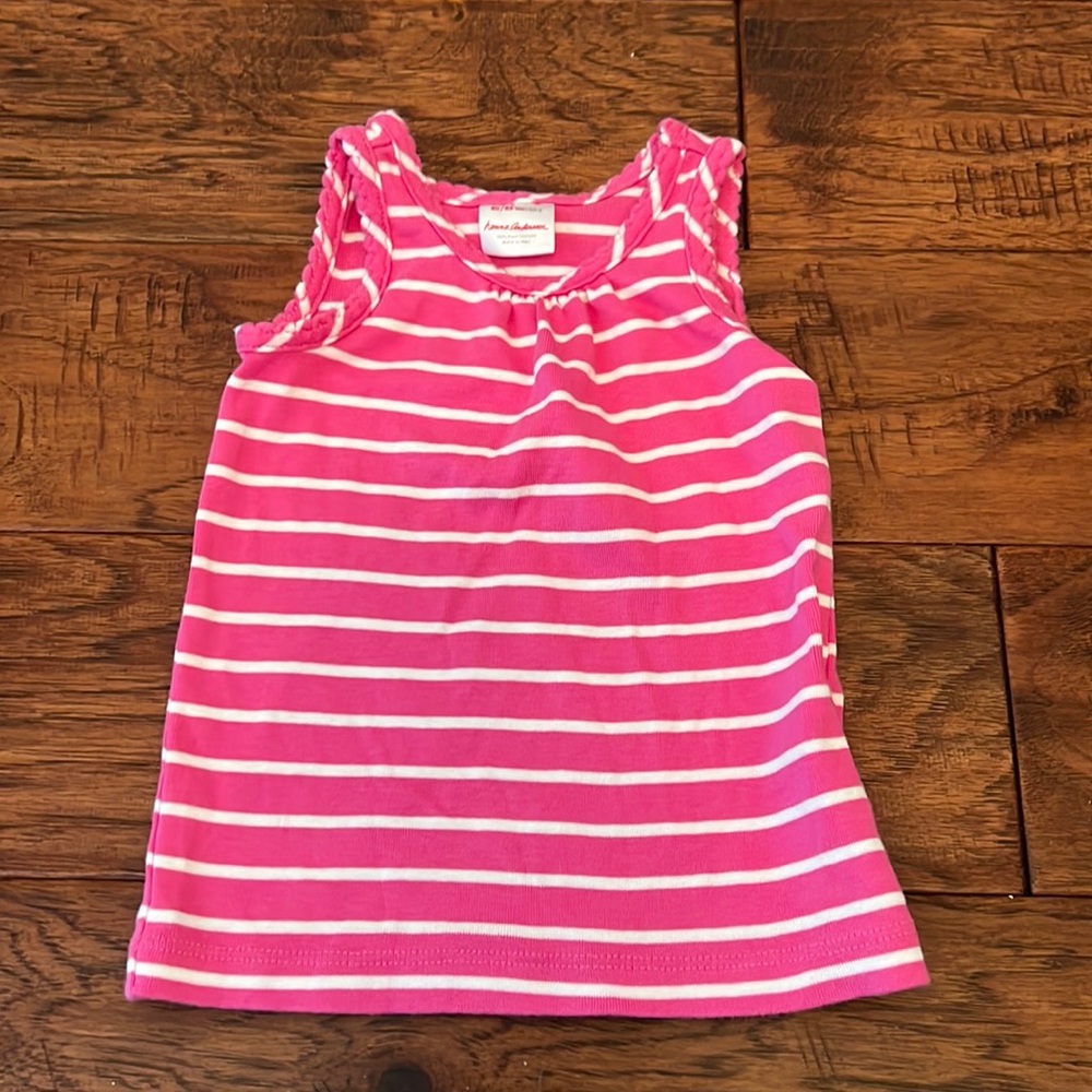 Hanna Andersson Pink Striped Tank